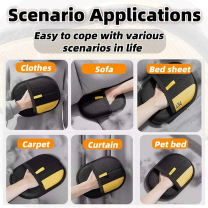 Newly Upgraded Pet Hair Removal Glove for Cats Dogs Reusable Electrostatic Cat Dog Hair Gloves Remover Tool for Sofa Clothes Bed